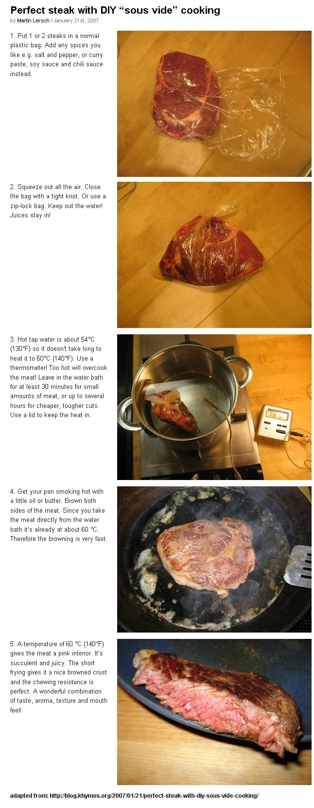 DIY Sous-vide Steak