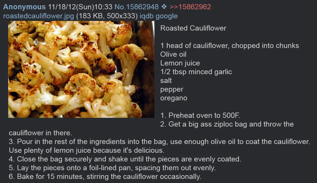 /fit/ recipe - Roasted Cauliflower
